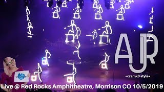 AJR LIVE  SOLD OUT Red Rocks Amphitheatre Morrison CO 1052019 cramx3 concert experience [upl. by Publias358]