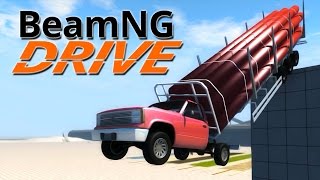 Beamng drive  Open Bridge Crashes over Giant Hot Chocolate Milk Cup 5 [upl. by Gerstner]