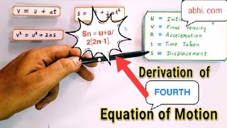 Class 11  Equations Of Motion Derivation  Physics  equationofmotion trending class11th viral [upl. by Pettiford]