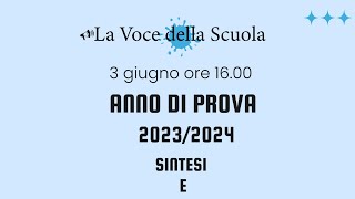 Speciale anno di prova 202024 [upl. by Watkin248]