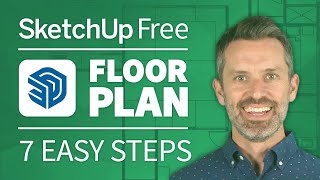 How To Create a Floor Plan with SketchUp Free 7 EASY Steps [upl. by Siloa668]