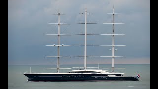 Ocancos 106m 3479quot sailing yacht Black Pearl is nearing her delivery [upl. by Baudin]