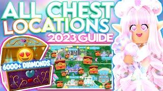 EVERY CHEST IN 2023 ROYALE HIGH 6000 DIAMONDS amp ACCESSORIES ROBLOX Chest Locations amp Easy Guide [upl. by Klein926]