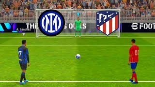 UEFA Champions League  Inter Milan Vs Atletico Madrid  Penalty Shootout Match  Efootball 2024 [upl. by Finer661]