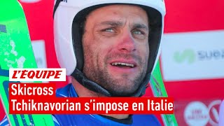 Skicross  Le Français Terence Tchiknavorian l’emporte en Italie [upl. by Nahtad]