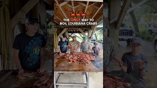 🦀 HOW LOUISIANA CRABBERS COOK CRABS [upl. by Pasadis]