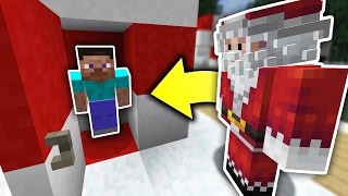 HIDING FROM SANTA  HIDE N SEEK  Minecraft Mods [upl. by Llednol]