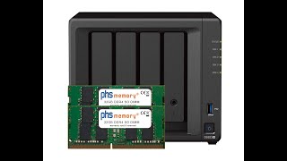 Synology DS923  RAM upgrade  Arbeitsspeicher auf 64GB erweitern  overRAMing [upl. by Showker]