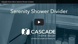 Cascade Home Décor Serenity Shower Curtains [upl. by Amsab905]