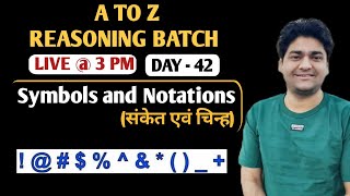 Symbols and Notations  Part  1  SSC  BANK  RAILWAY  Reasoning by Abhishek Sharma [upl. by Saltzman]