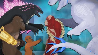 Godzilla x Kong The REAL ending  New Empire animation  DinoMania [upl. by Kcirdor789]