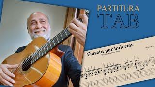 Por bulerías  Niño Jero  FALSETA partituraTAB 🎼 [upl. by Dittman]