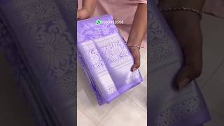 Lavender Bridal Sareehandloom onlineshopping boutiquecollections unique kanchipuramsaree reels [upl. by Pomcroy]