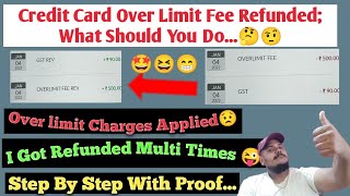 Get Refund Your Over Limit Fee On Credit Card Instantly With Proof  100 Possible  Techno Tamil [upl. by Eita]