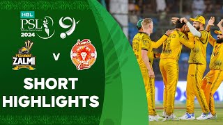 Short Highlights  Peshawar Zalmi vs Islamabad United  Match 33  HBL PSL 9  M1Z2U [upl. by Chil]