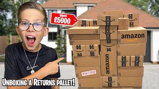 UNBOXING a AMAZON RETURNS PALLET WORTH £5000 WE PAID £500 [upl. by Ulphia487]