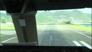 BOEING 747400 makes super fast takeoff from ST MAARTEN Airport [upl. by Tj101]