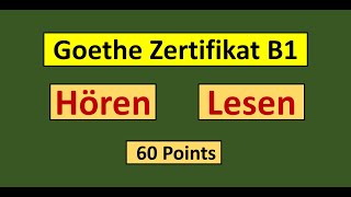 Goethe Zertifikat B1 Hören Lesen Modelltest mit Antworten am Ende  Vid  208 [upl. by Ardnuas286]