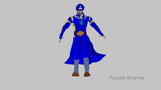 Flying Jatt 2D Animation by Peiyush Sharma [upl. by Llerehc488]