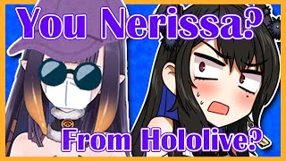 Ina Accidentally Stalked Nerissa During Their First Encounter Hololive EN [upl. by Akinnor]