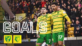 SIX GOAL THRILLER AT CARROW ROAD 🍿  ALL THE GOALS  Norwich City 42 Watford [upl. by Etnahc715]