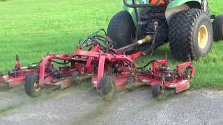 7 deck batwing finish mower demo 91320 [upl. by Levine822]