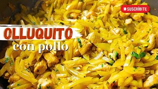 OLLUQUITO CON POLLO  Receta peruana y económica 🇵🇪 [upl. by Wattenberg923]