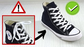 How To Lace Converse Without Tying 3 SLIP ON HACKS [upl. by Narcho534]