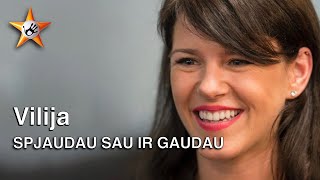 Vilija  Spjaudau Sau Ir Gaudau Lyric Video • Kelias Į Žvaigždes [upl. by Atiluap308]