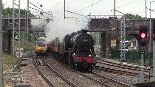 LMS 48151 Close call at Oxenholme on the CME 21718 [upl. by Accever633]