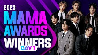 2023 MAMA AWARDS  WINNERS DAY 1 [upl. by Cammie]