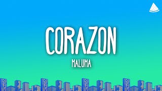 Maluma  Corazón Ft Nego do Borel LetraLyrics [upl. by Atiuqcir873]