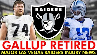 BREAKING Michael Gallup RETIRES From NFL  Raiders Injury News On Kolton Miller  Raiders News [upl. by Nerfe]