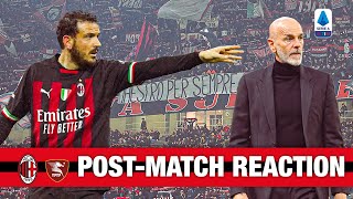 Pioli and Florenzi  AC Milan v Salernitana postmatch reactions [upl. by Ahsiket354]