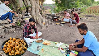 Gujarat Village Life Batata Vada Recipe  Village Style Batata Vada  Village Life Special Food [upl. by Oiramat]