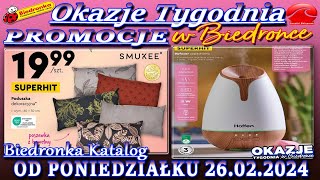 𝐁𝐈𝐄𝐃𝐑𝐎𝐍𝐊𝐀 🐞 Nowa Gazetka Od 26022024  Okazje i promocje tygodnia w Biedronce – Katalog Biedronki [upl. by Aineval]