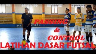 Latihan Dasar Futsal Part 1  Passing amp Control [upl. by Furtek]