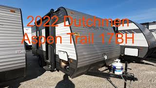 2022 Dutchmen Aspen Trail 17BH Travel Trailer [upl. by Mattie]