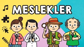 Meslekler Şarkısı Meslek Bilmeceleri ve Etkinlikler [upl. by Norrabal]