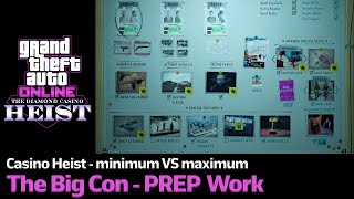 GTA Online Casino Heist The Big Con  Minimum Preps VS Maximum Preps  Which Preps Should You Do [upl. by Pimbley]