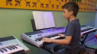 Riyansh Mahurkar Classicalkeyboard Grade 1 [upl. by Anitsirhcairam]