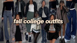 fall college outfits 🍂 simple outfit ideas [upl. by Adnerb]