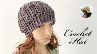 Crochet slouchy beanie hat free pattern [upl. by Carol-Jean]