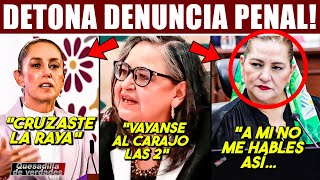 DE EMERGENCIA PIÑA AM3NAZA CLAUDIA POR DECLARACIONES SE PUSO FEO FEO FEISIMO DENUNCIA PENAL INE [upl. by Enitsed435]