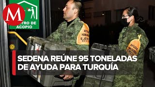 ¡Resultado satisfactorio Rebasan meta de colecta de insumos para Turquía Sedena [upl. by Coriss]