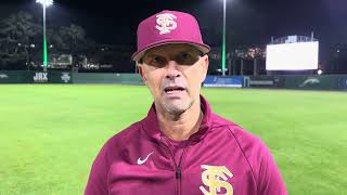 FSU Baseball  Link Jarrett on 74 win at Jacksonville Dorsey and Whittaker’s performances [upl. by Aleron]