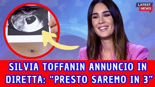 VERISSIMO SILVIA TOFFANIN L’ANNUNCIO IN DIRETTA “PRESTO SAREMO IN 3” [upl. by Leahcimnoj760]