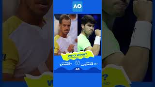 Tennis ATP Australian Open 2024 Richard Gasquet vs Carlos Alcaraz shorts [upl. by Nomor]