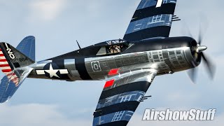 P47 Razorback Thunderbolt Aerobatics  EAA AirVenture Oshkosh 2023 [upl. by Otila]