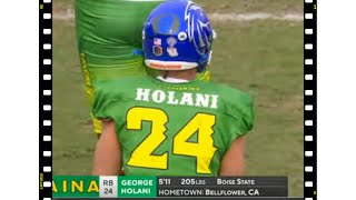 George Holani Hula Bowl HIGHLIGHTS  Boise State RB  Every Run [upl. by Sherye566]